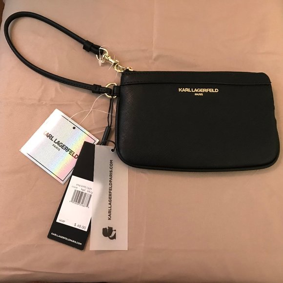 Karl Lagerfeld Handbags - *SOLD* NWT KARL LAGERFELD PARIS BLACK WRISTLET $48